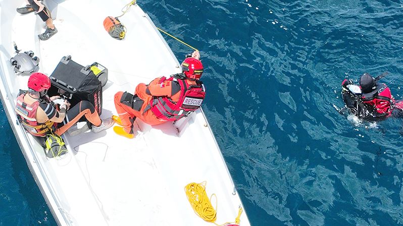 Search & Rescue Met behulp van onderwaterdrones
